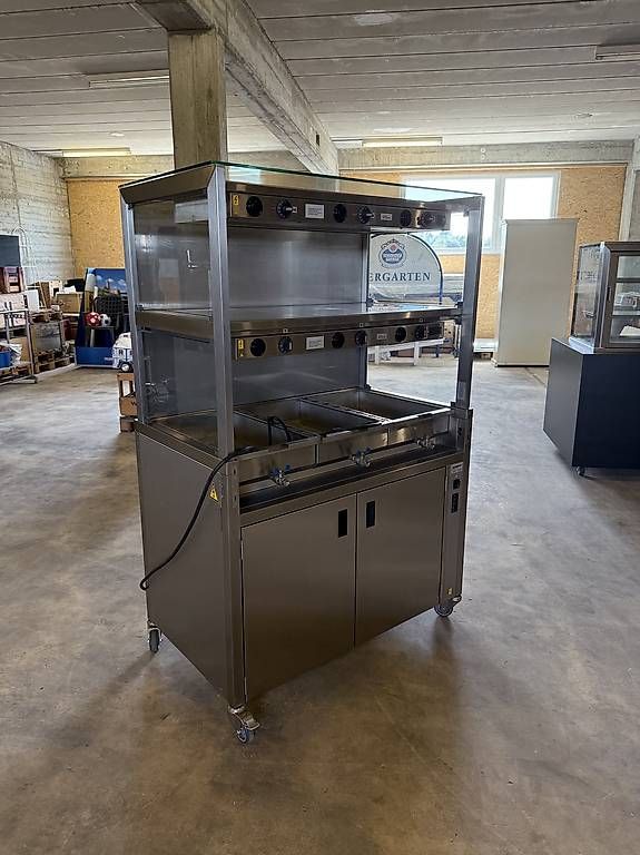 Neuwertiges Bain-Marie Wärmeplattenbuffet
